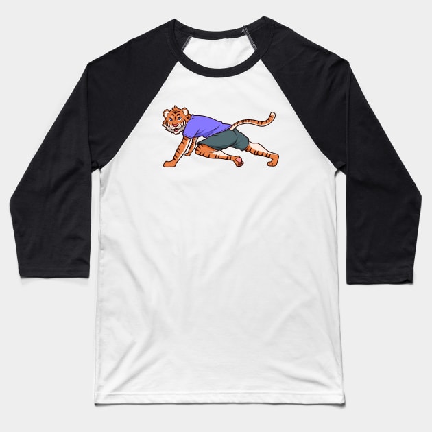 Tabata Tiger Baseball T-Shirt by Modern Medieval Design